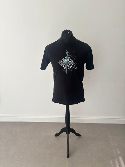 Stone Island Marble One Print T-Shirt (Black)