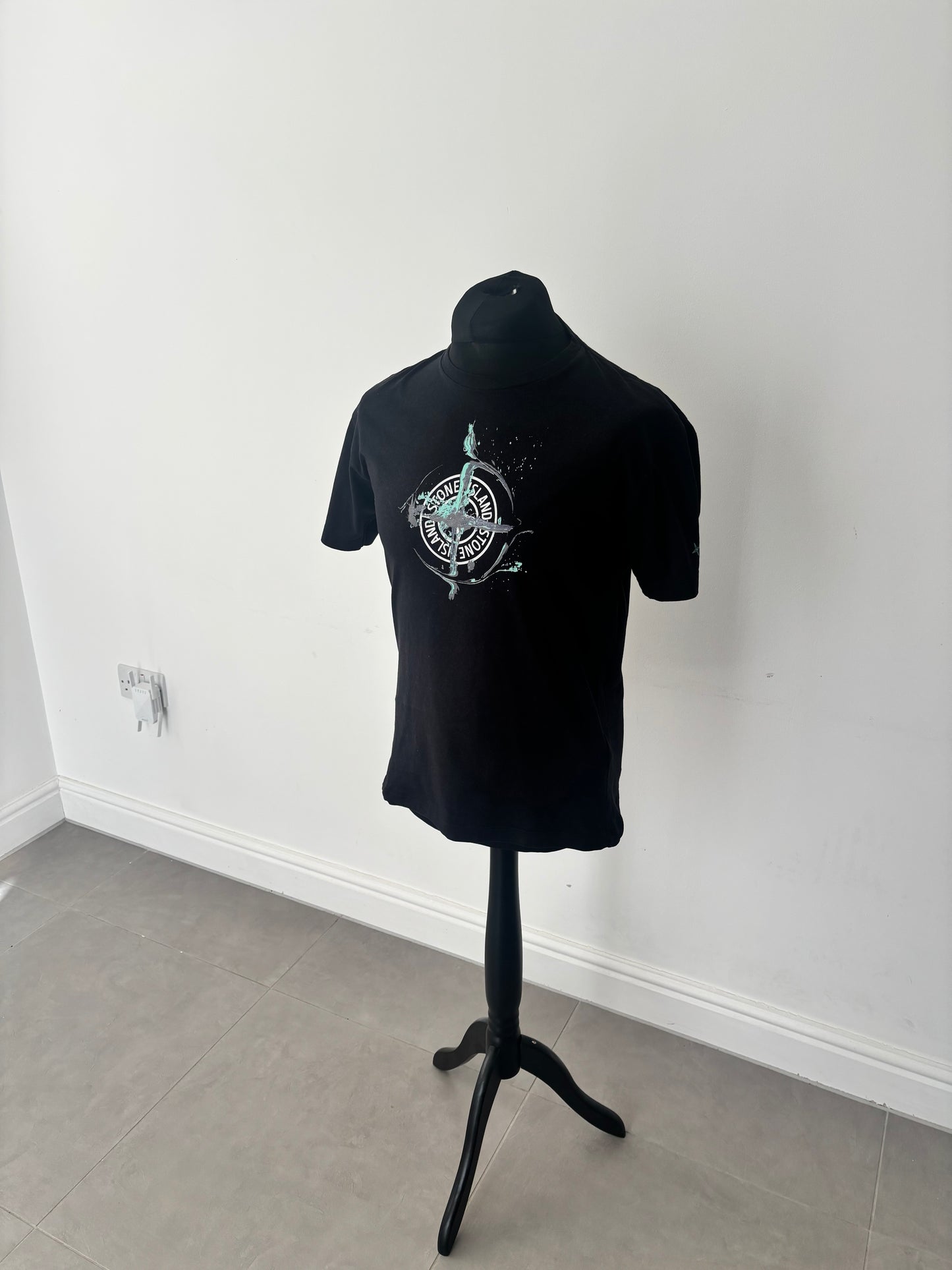 Stone Island Marble One Print T-Shirt (Black)
