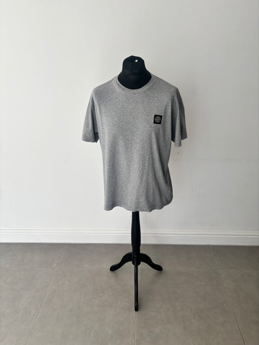Stone Island Patch Logo T-Shirt (Grey)
