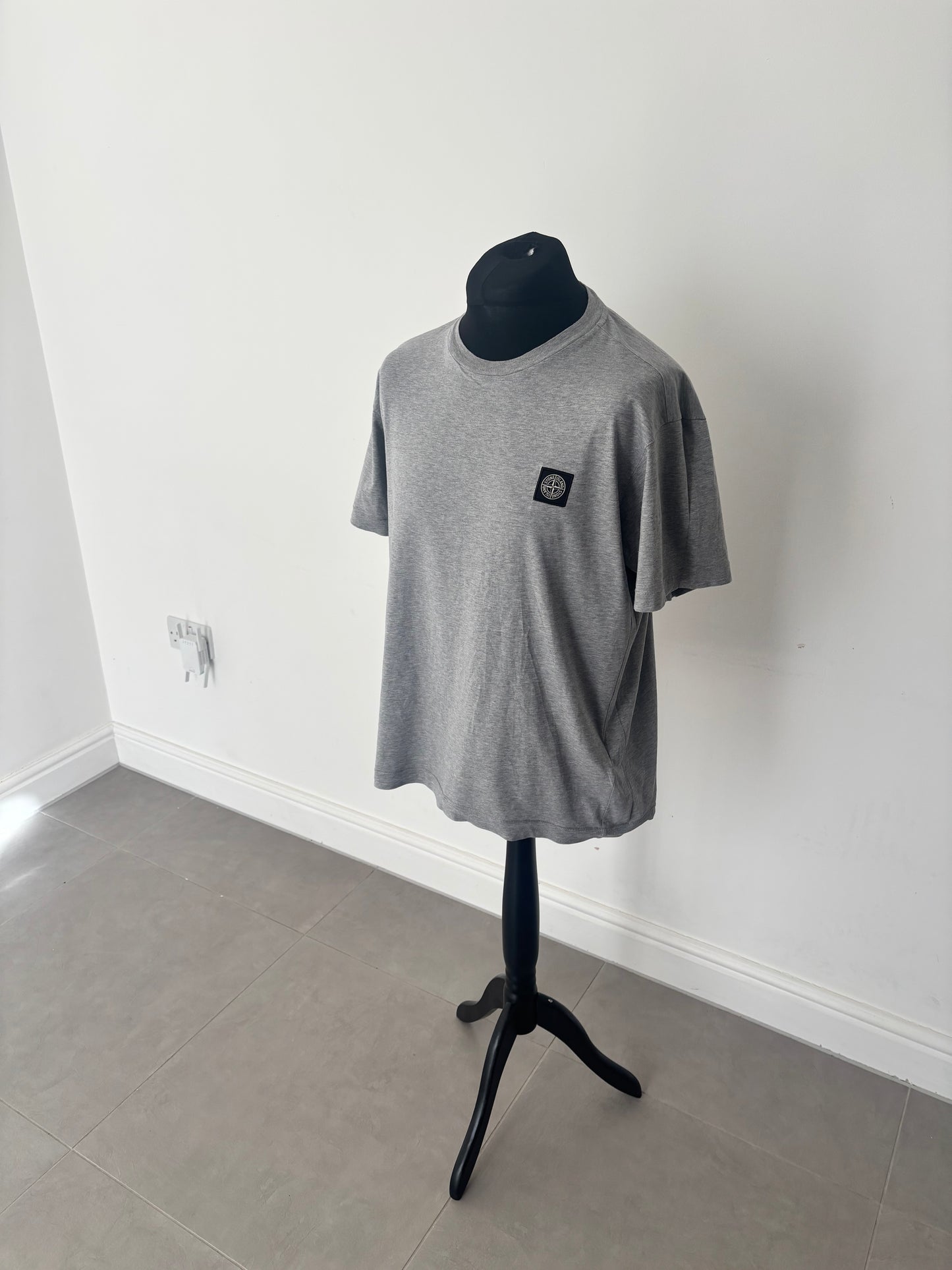 Stone Island Patch Logo T-Shirt (Grey)
