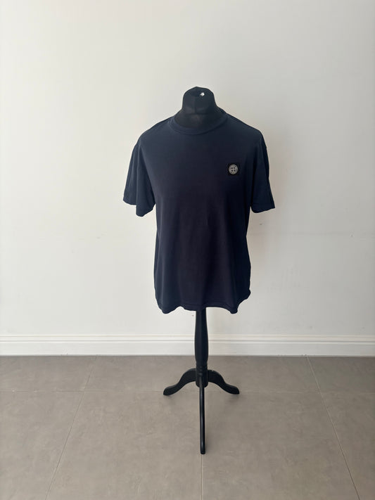 Stone Island Patch Logo T-Shirt (Navy)