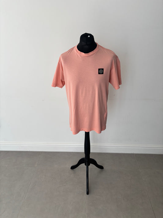Stone Island Patch Logo T-Shirt (Salmon)