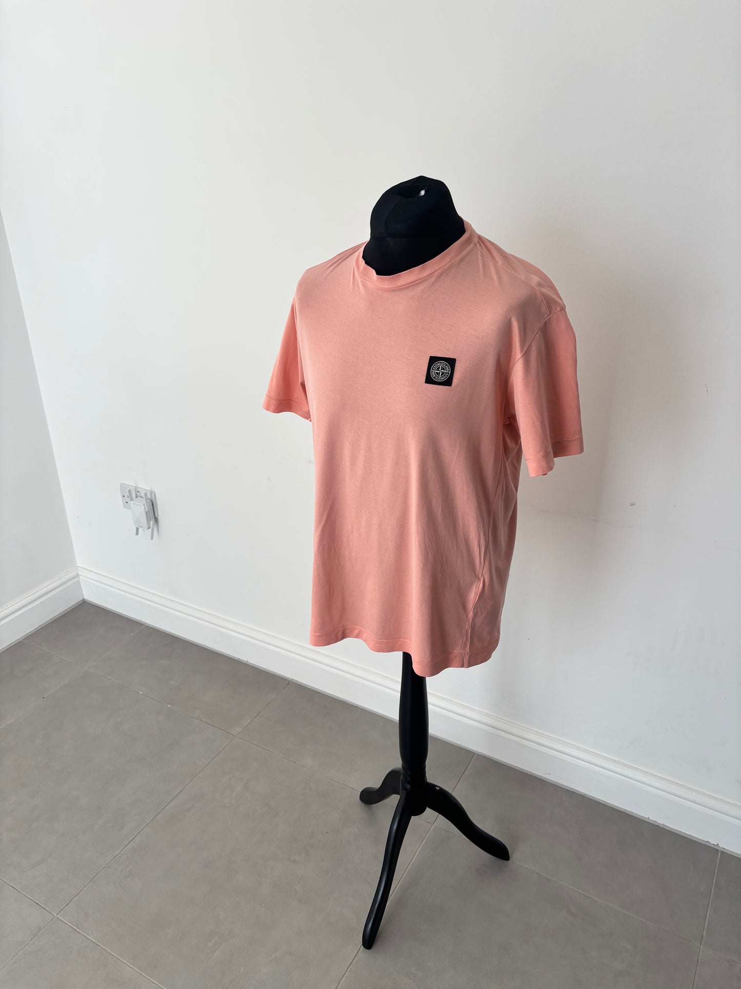 Stone Island Patch Logo T-Shirt (Salmon)
