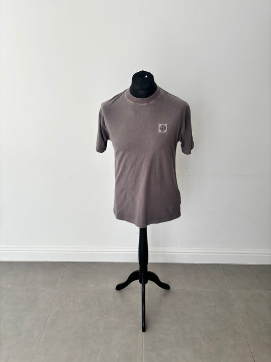Stone Island Logo Patch Crewneck T-Shirt (Purple)