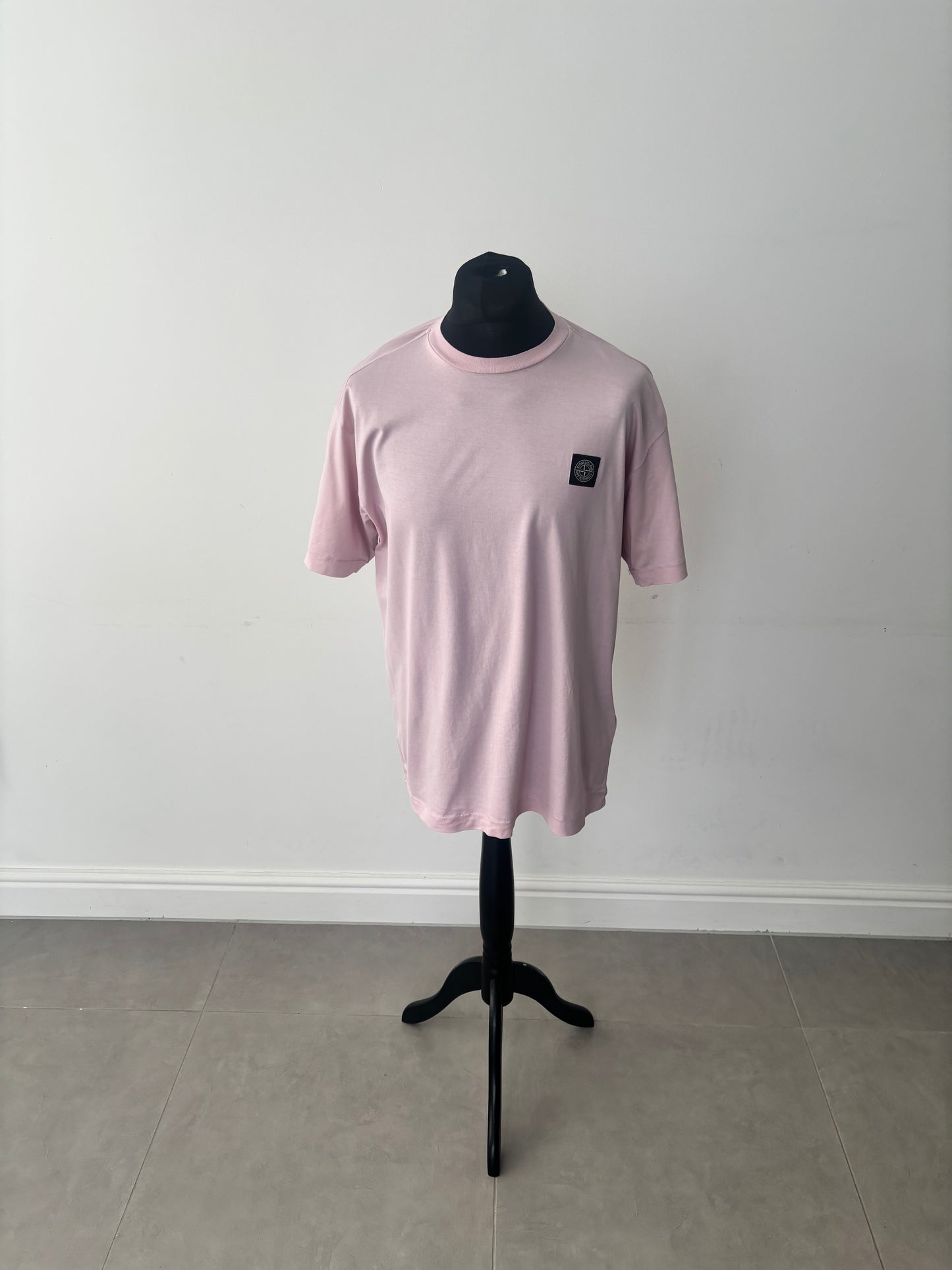 Stone Island Patch Logo T-Shirt (Pink)
