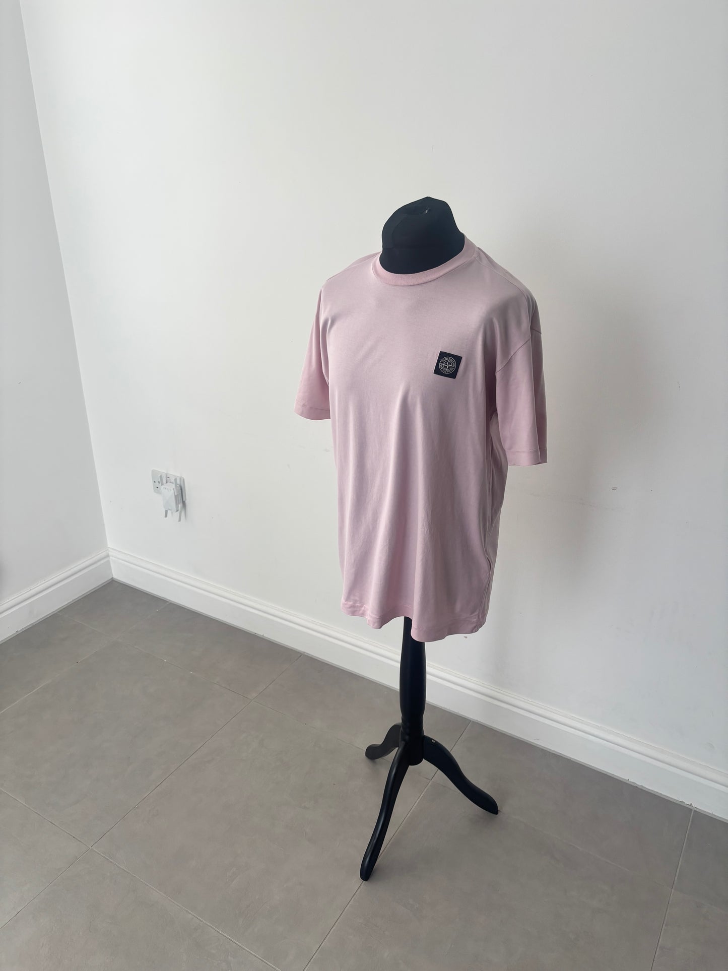 Stone Island Patch Logo T-Shirt (Pink)
