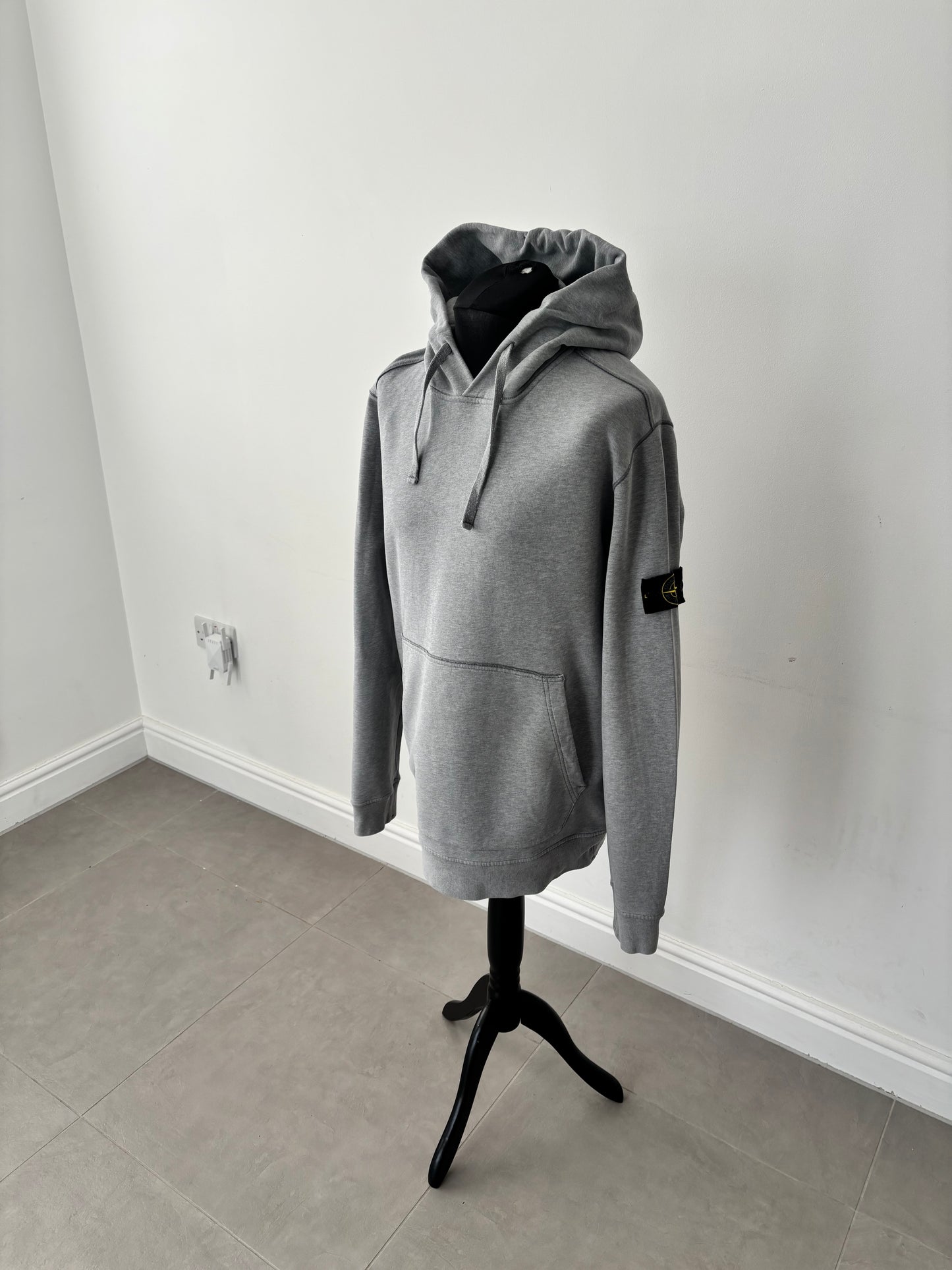 Stone Island Popover Hoodie (Grey)