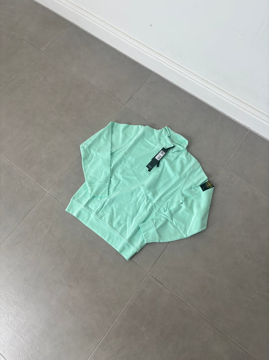 Stone Island Half Zip Sweatshirt (Aqua)