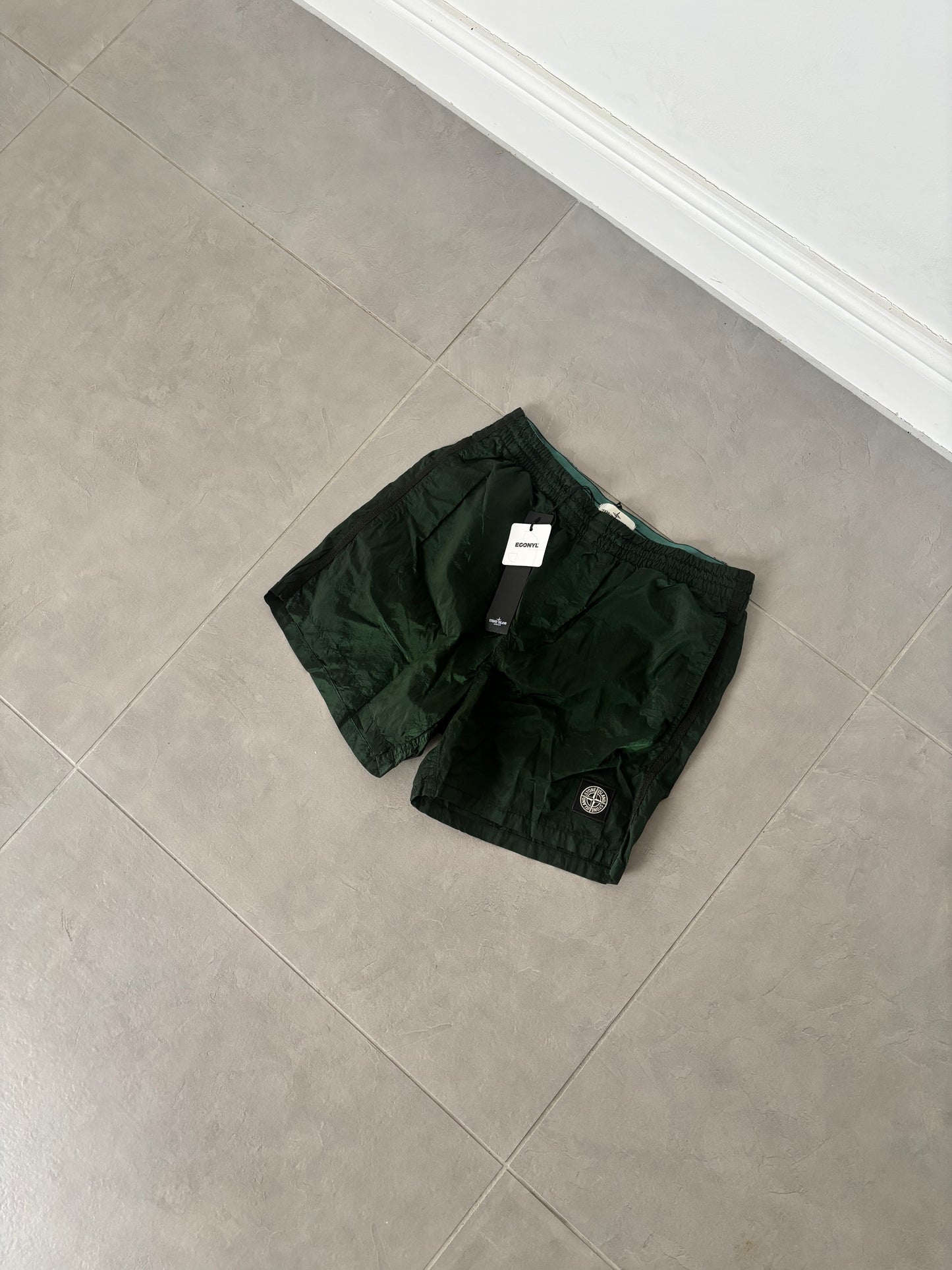 Stone Island Junior Nylon Metal Swimming Shorts (Bottle Green)