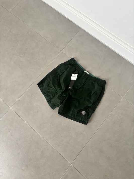 Stone Island Junior Nylon Metal Swimming Shorts (Bottle Green)