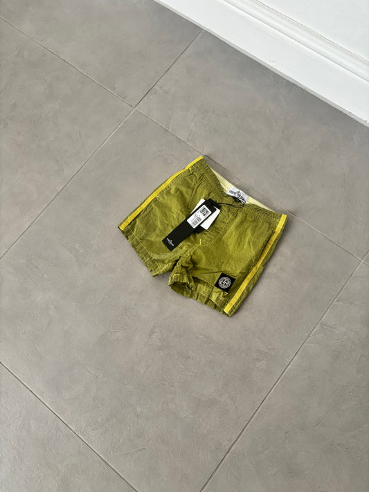 Stone Island Junior Nylon Metal Swimming Shorts (Yellow)