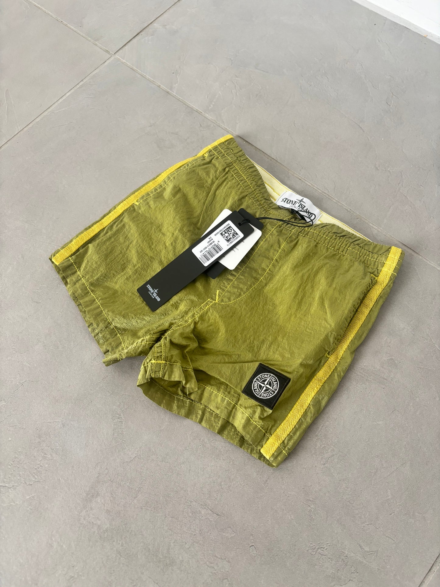 Stone Island Junior Nylon Metal Swimming Shorts (Yellow)