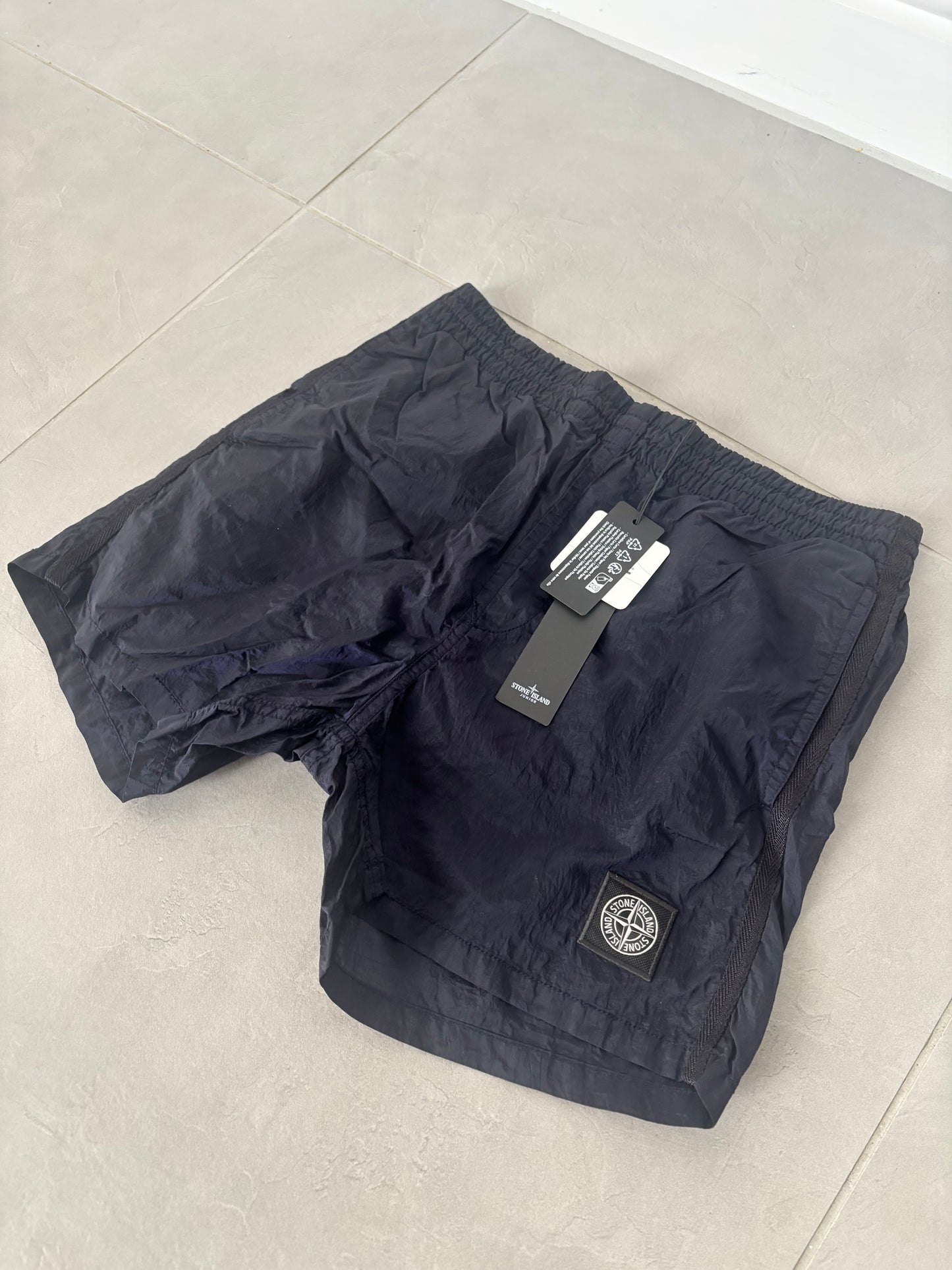 Stone Island Junior Nylon Metal Swimming Shorts (Navy)