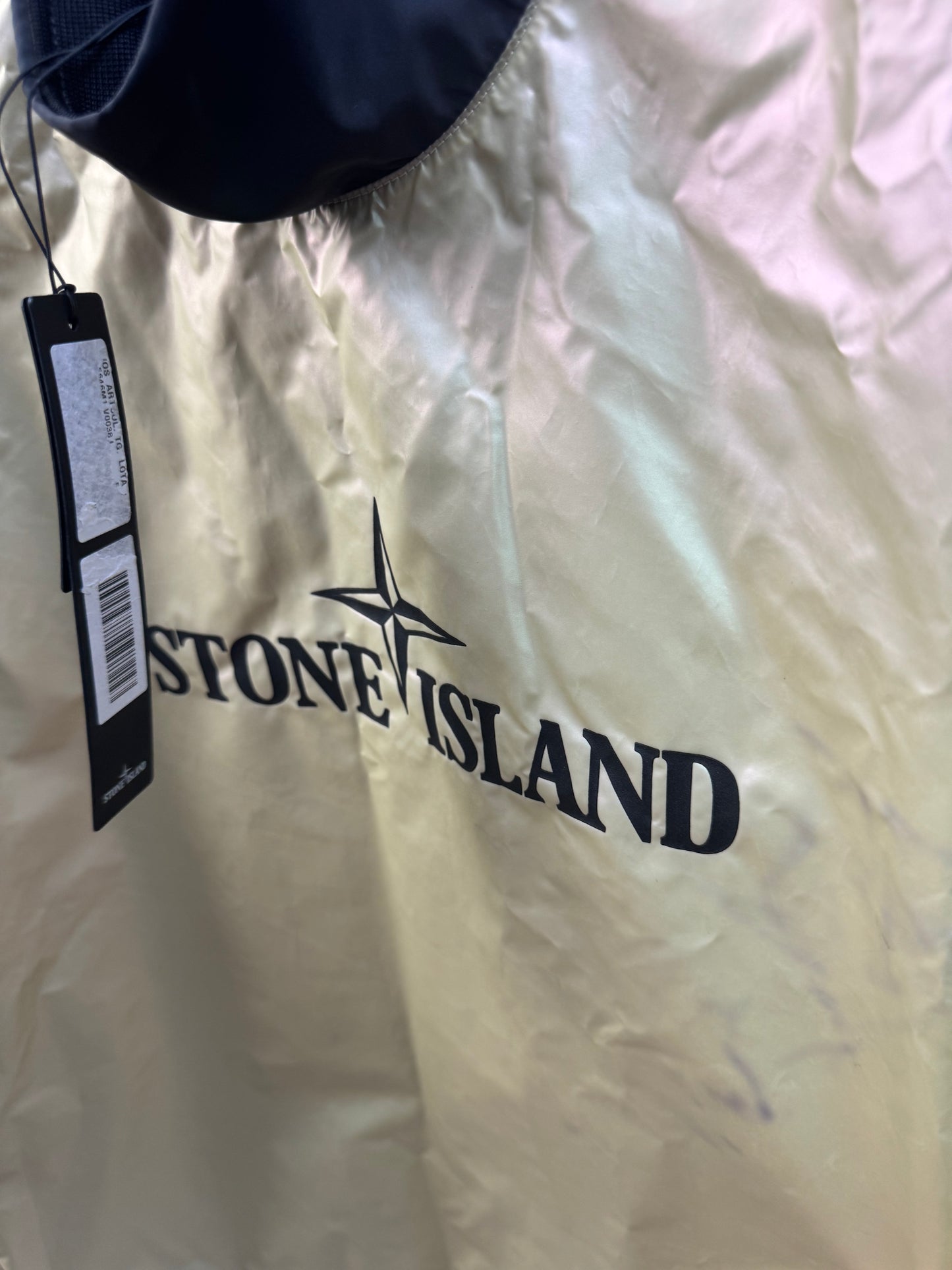 Stone Island Iridescent Logo Print Sweathshirt (Gold)