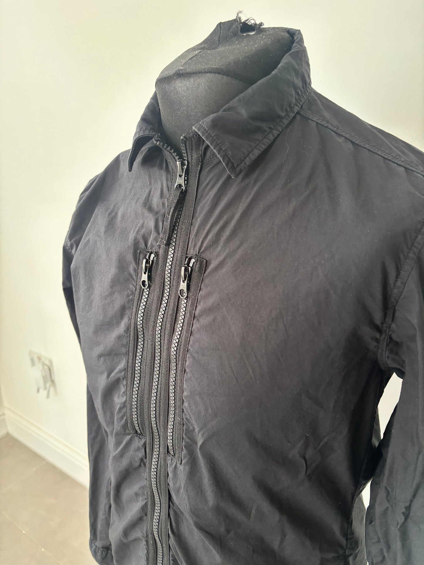 Stone Island Tela Parachute Overshirt (Black)