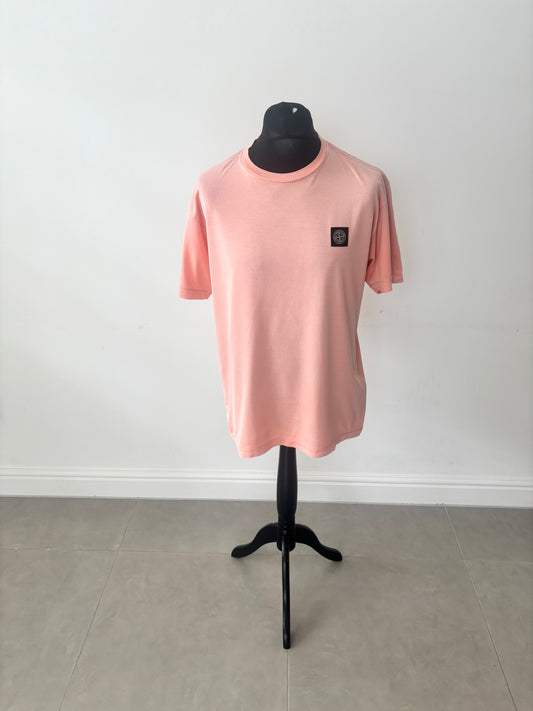 Stone Island Patch Logo T-Shirt (Salmon)