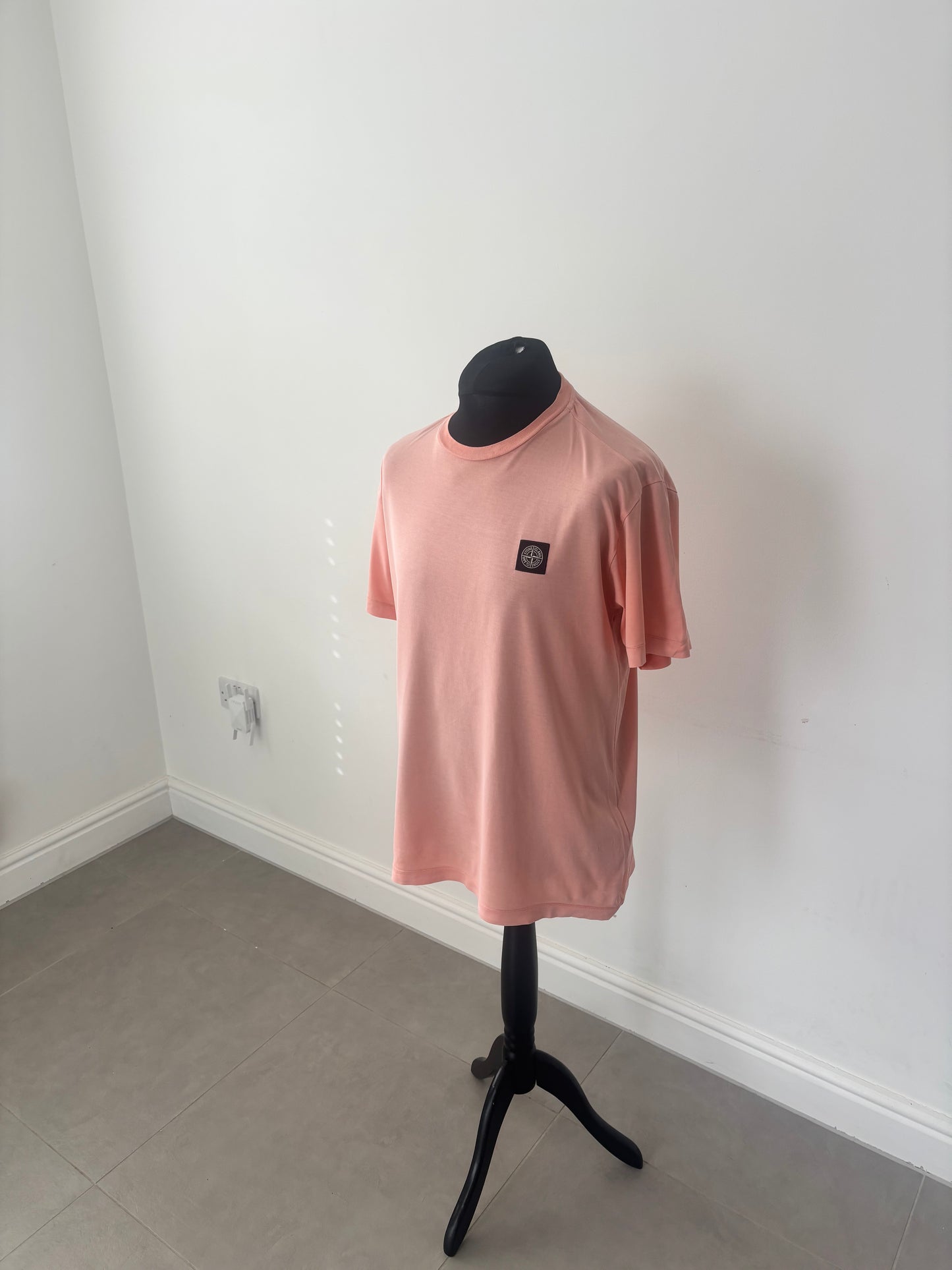 Stone Island Patch Logo T-Shirt (Salmon)