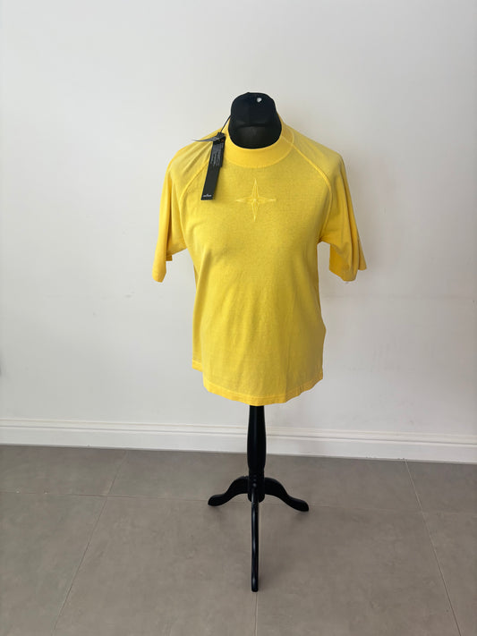 Stone Island ‘Old’ Treatment T-Shirt (Yellow)