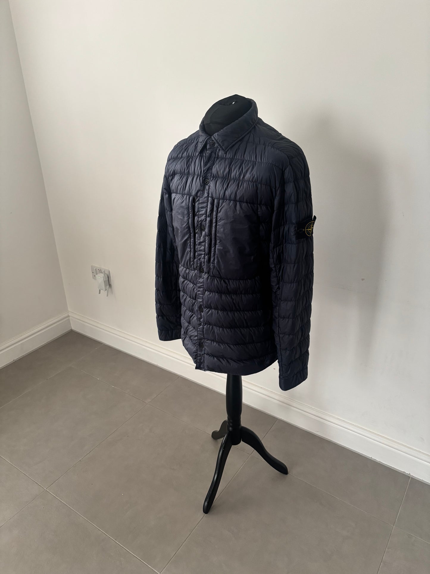 Stone Island Down Filled Overshirt (Navy)