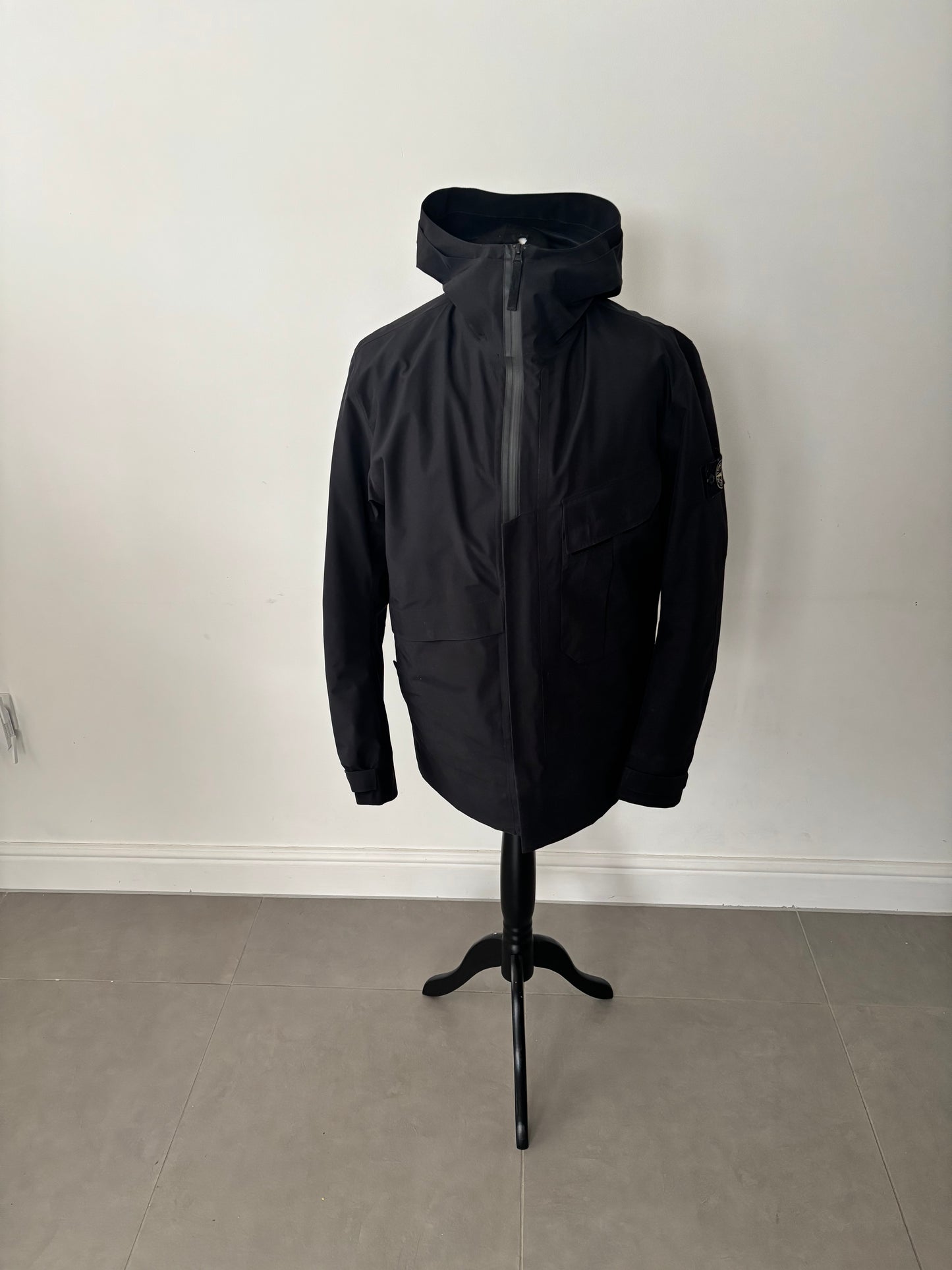 Stone Island Tank Shield Featuring Multi Layer Fusion Technology (Black)