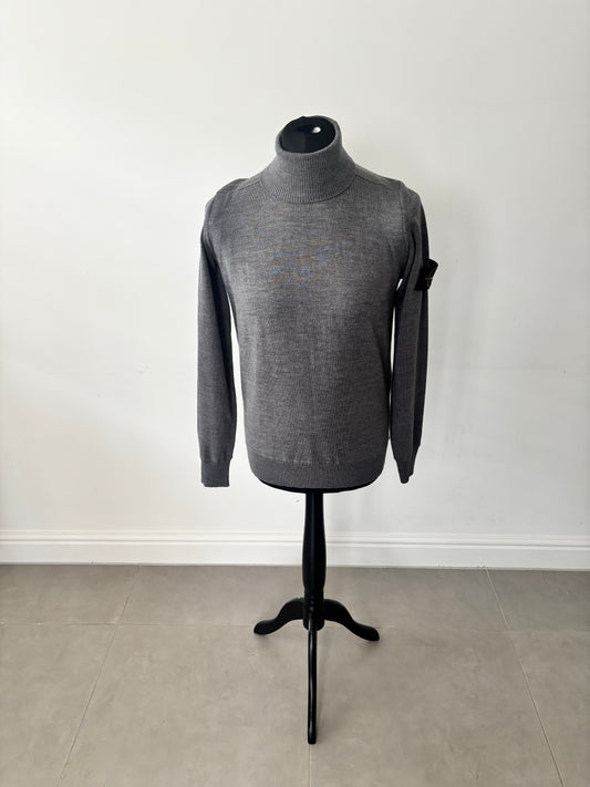 Stone Island Wool Roll Neck (Dark Grey)