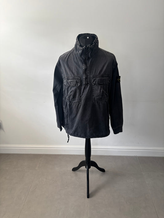 Stone Island Half Zip Smock (Black)