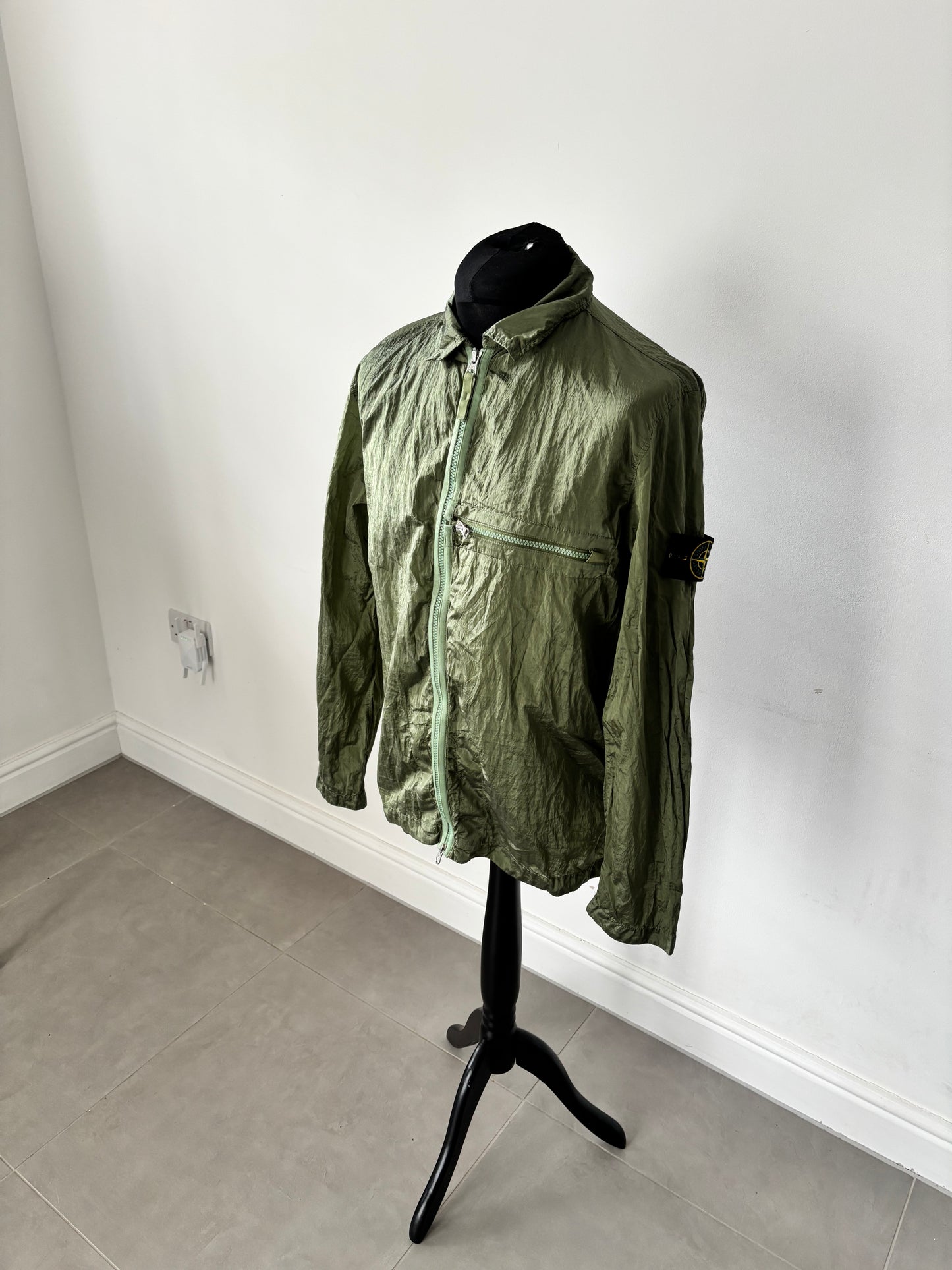 Stone Island Econyl Nylon Metal Overshirt (Sage)