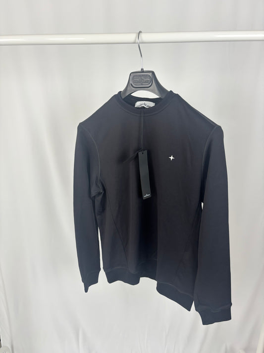 Stone Island Stellina Logo Sweatshirt (Black)