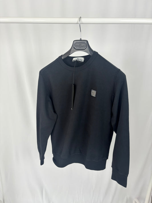 Stone Island Logo Patch Sweatshirt (Black)