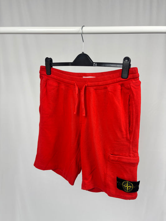 Stone Island Cotton Shorts (Red)