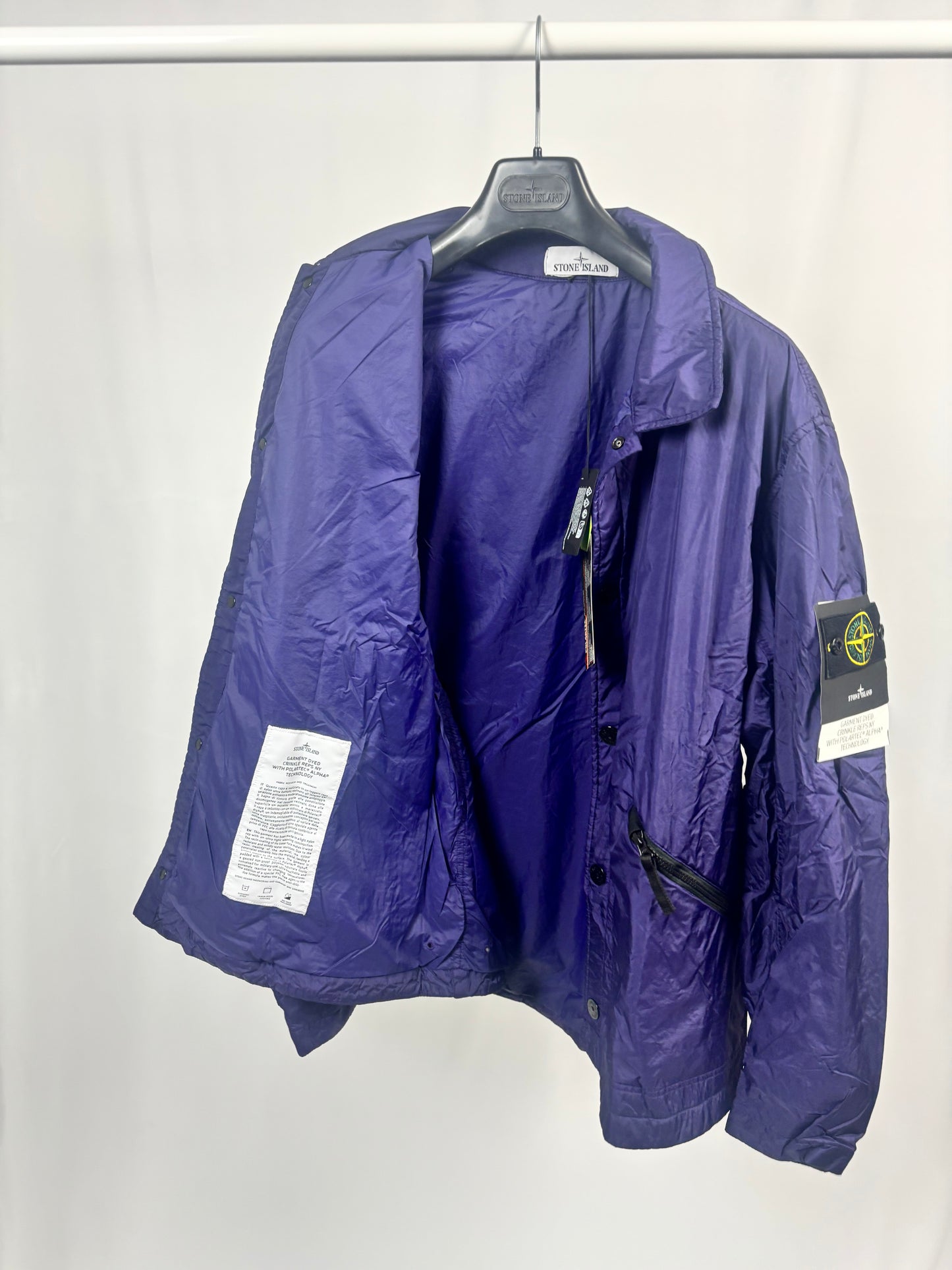 Stone Island Garment Dyed Crinkle Reps NY With Polartec Alpha Technology (Purple)