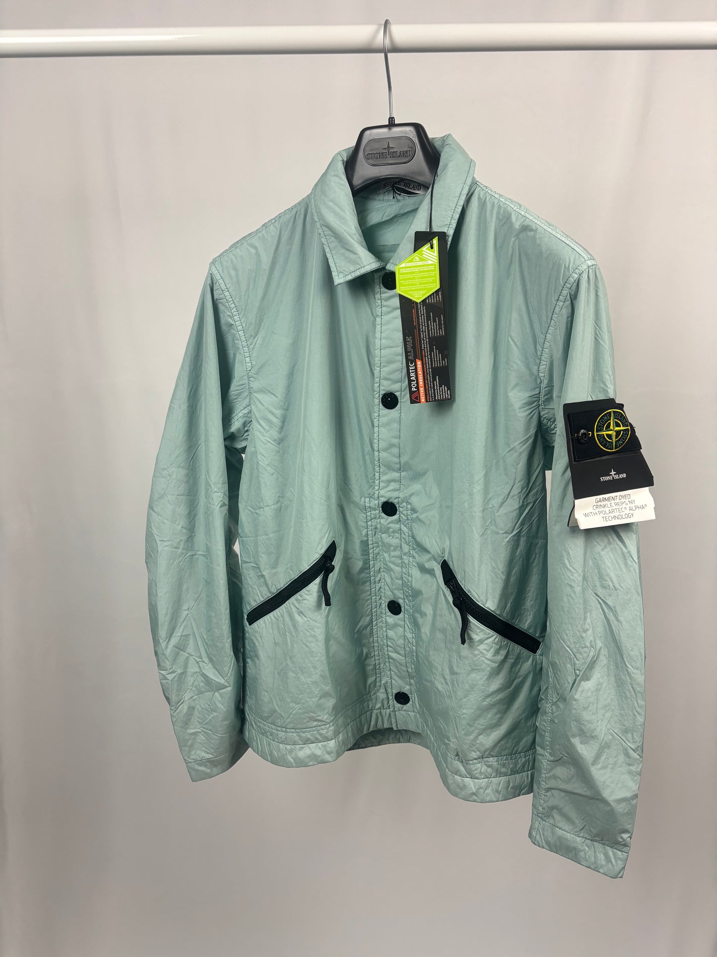 Stone Island Garment Dyed Crinkle Reps NY With Polartec Alpha Technology (Sky Blue)