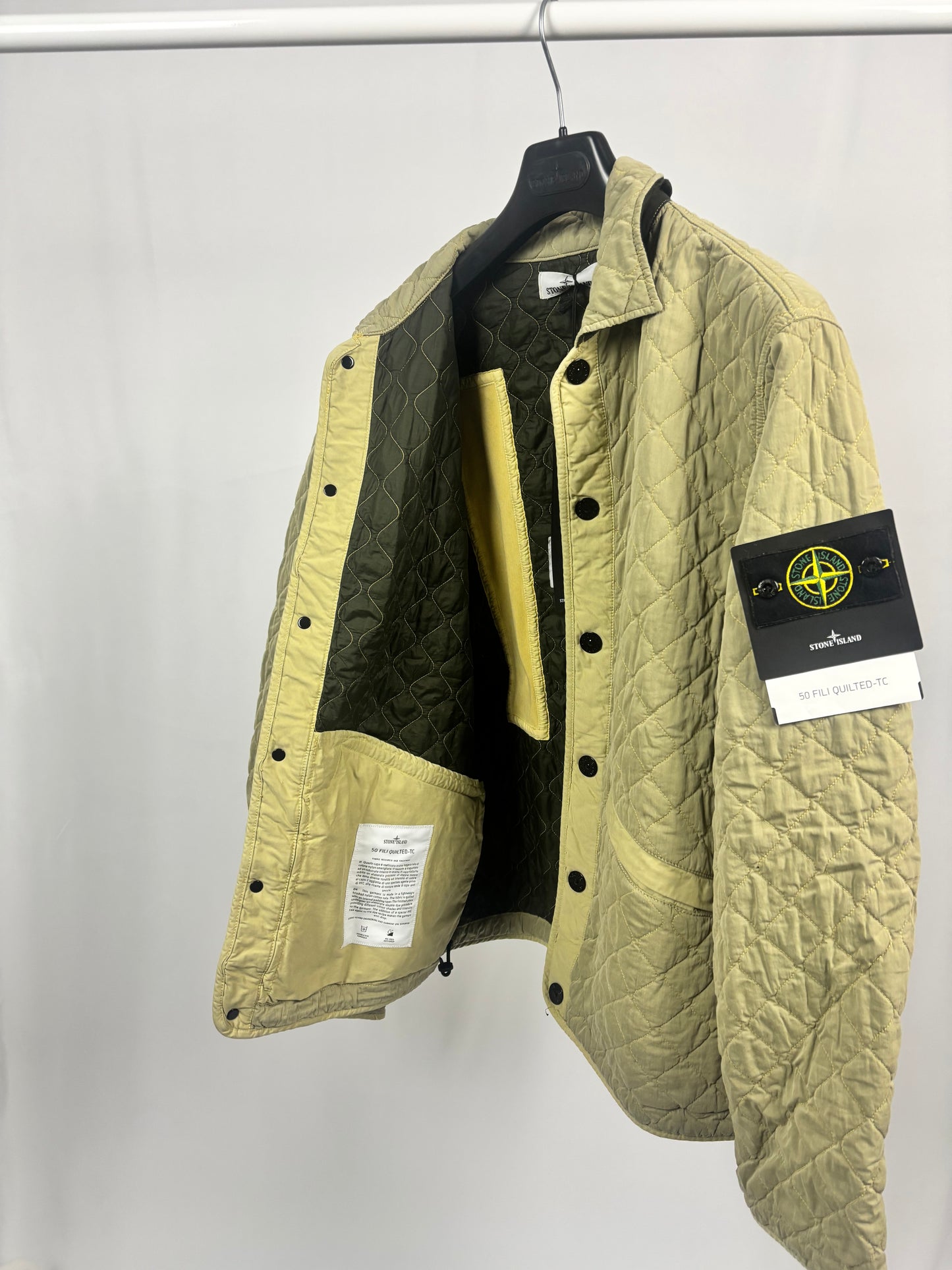 Stone Island 50 Fili Quilted-TC (Natural Beige)