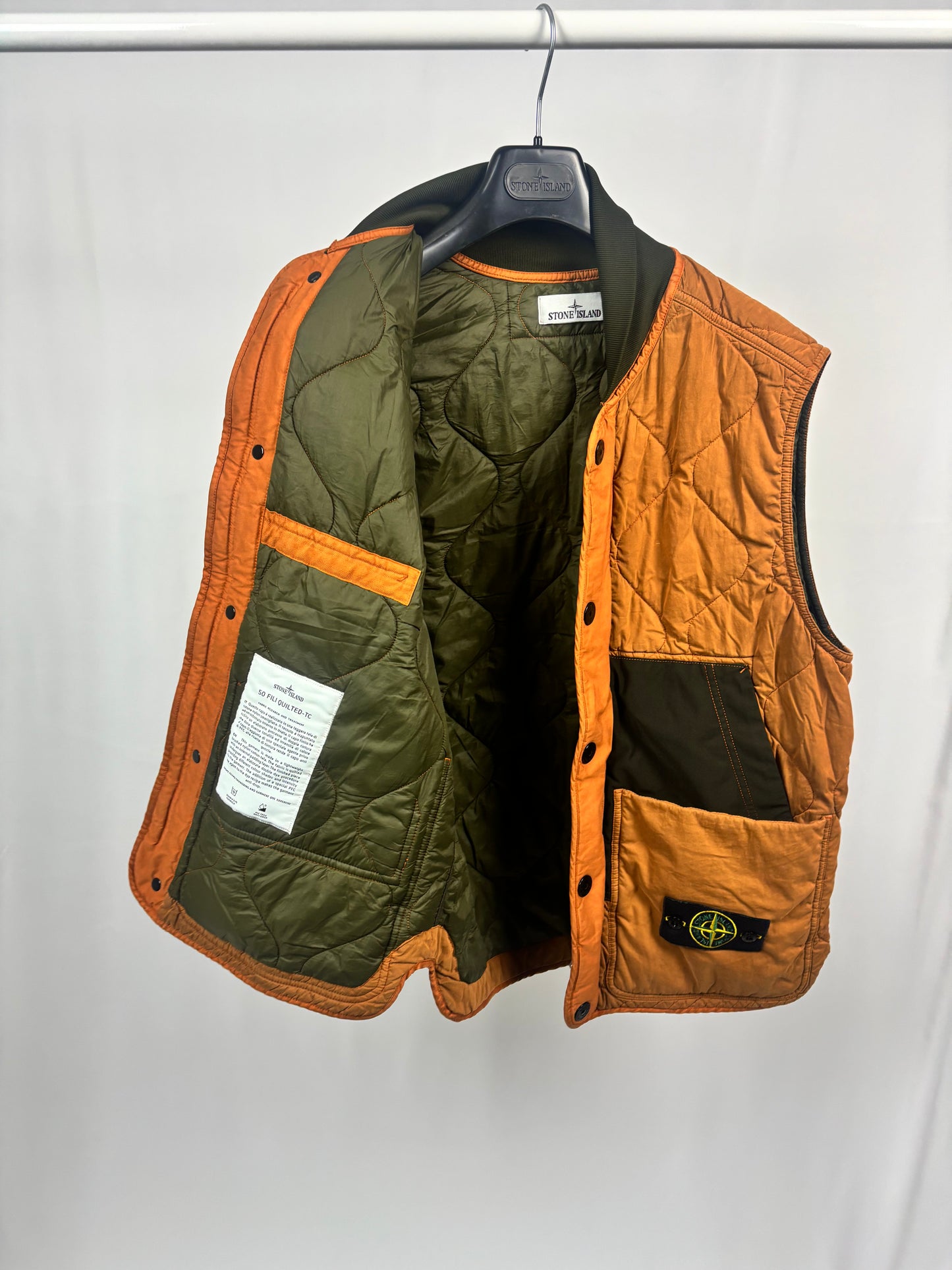 Stone Island 50 Fili Quilted-TC (Rust)