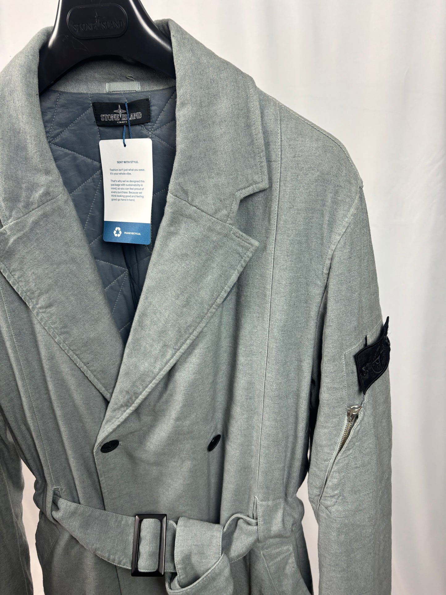 Stone Island Shadow Project Trench Coat (Grey)