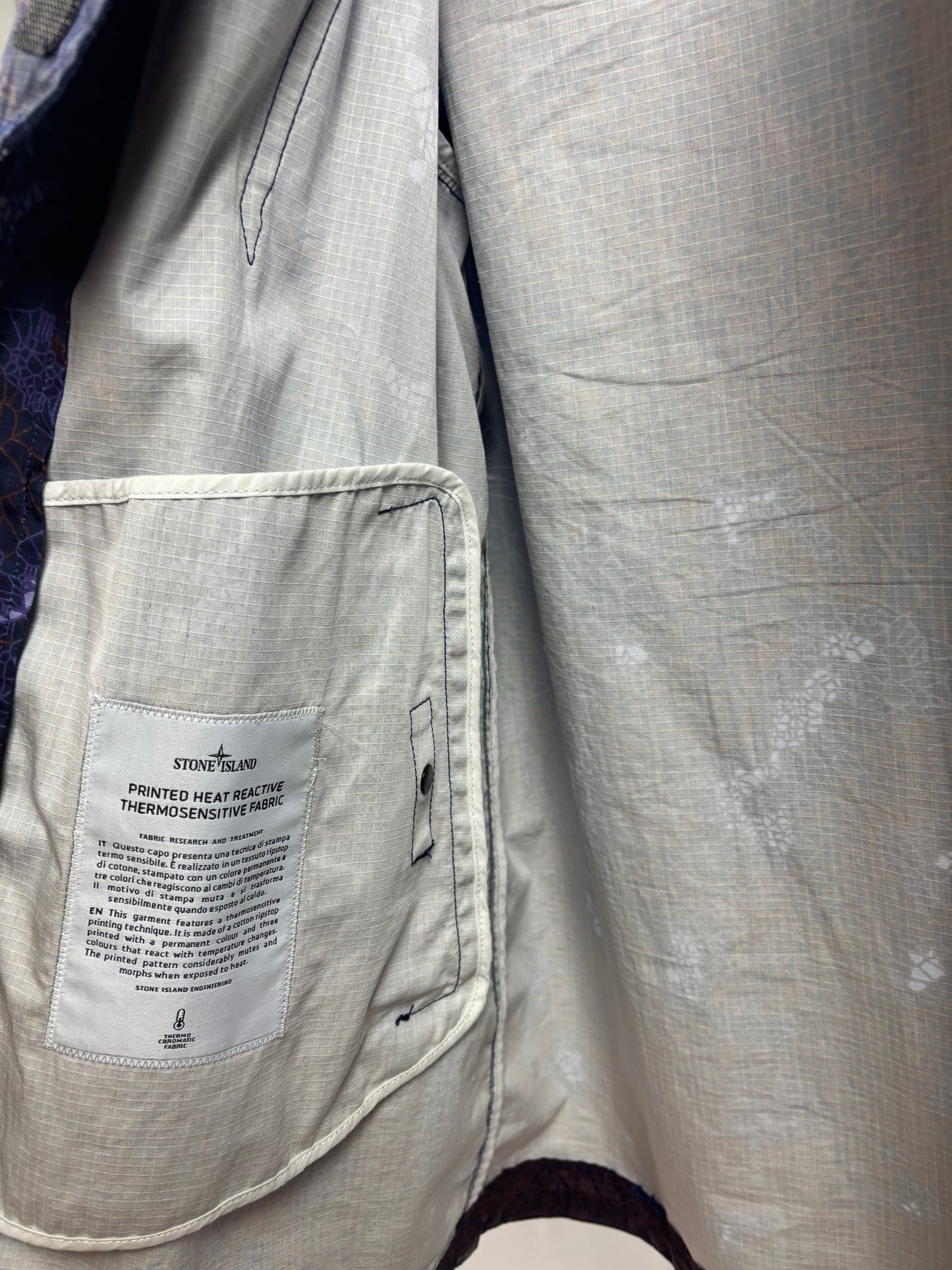 Stone Island Printed Heat Reactive Thermosensitive Fabric (Purple)