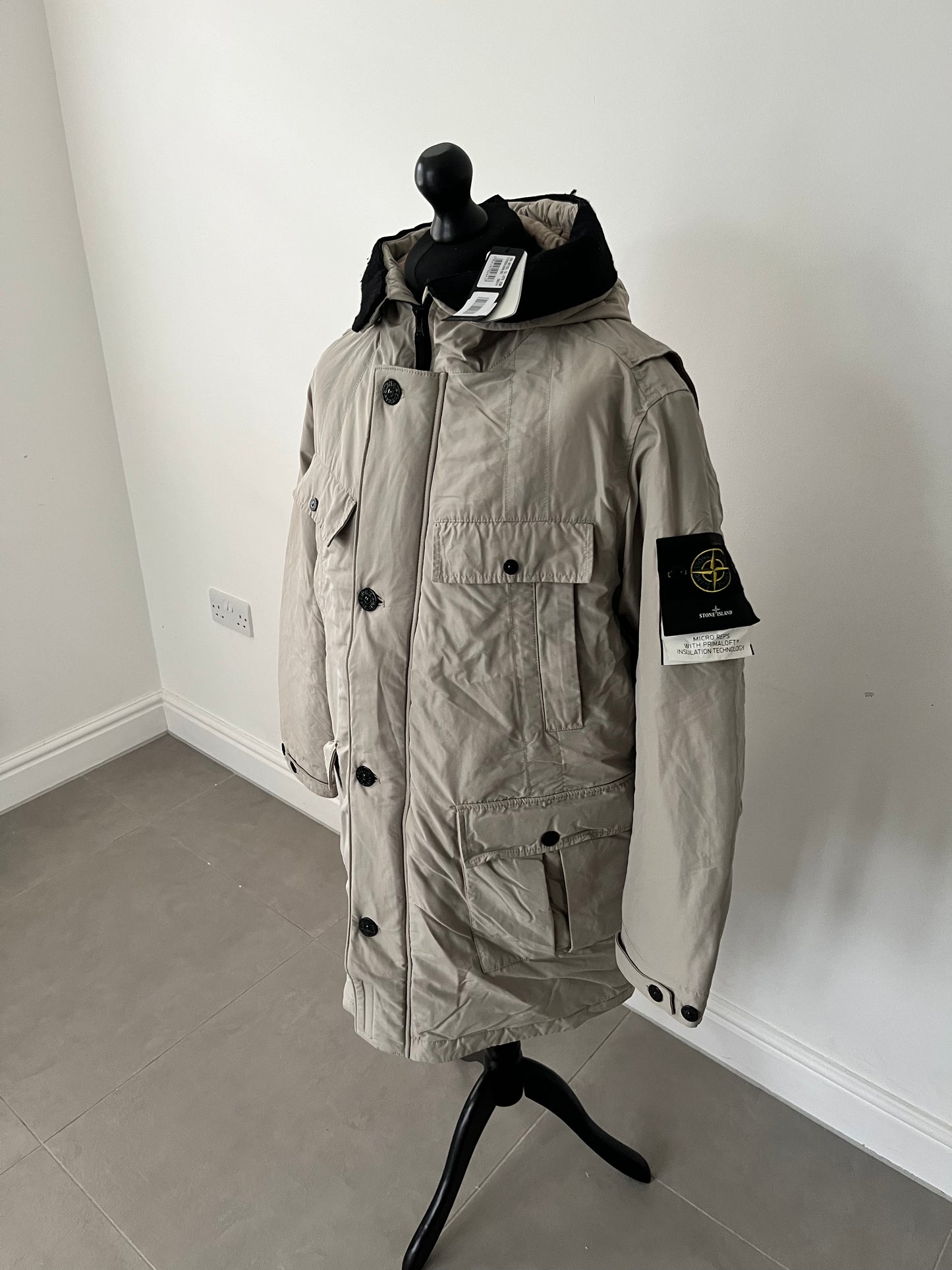 Stone Island Micro Reps With Primaloft Insulation Technology (Beige)