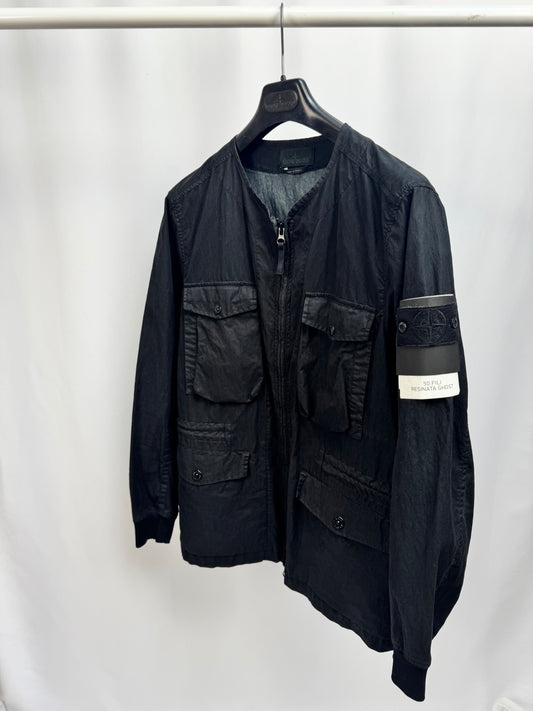 Stone Island 50 Fili Resinata Ghost Piece (Black)