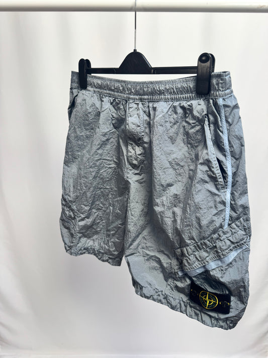 Stone Island Nylon Metal Cargo Shorts (Sky Blue)