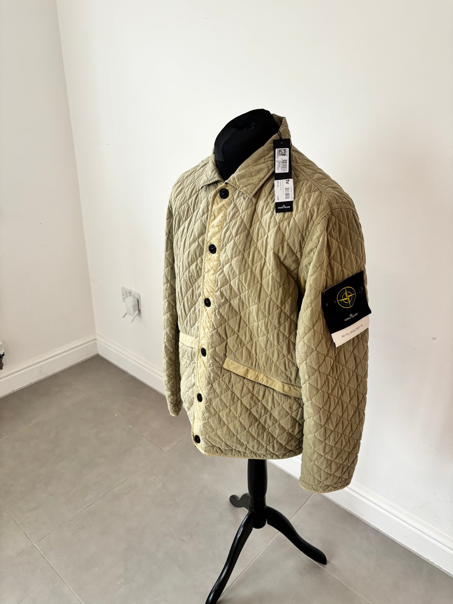 Stone Island 50 Fili Quilted-TC (Natural Beige)