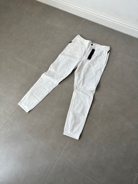 Stone Island Cotton Twill Nylon Stretch Chino (White)