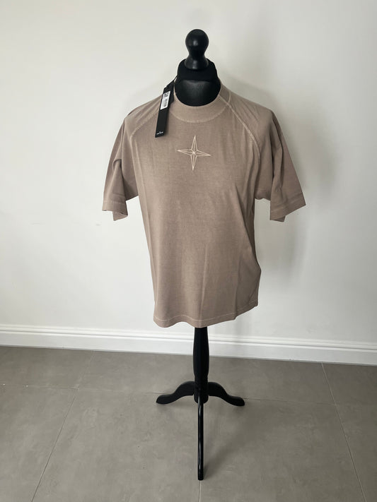 Stone Island ‘Old’ Treatment T-Shirt (Dove Grey)