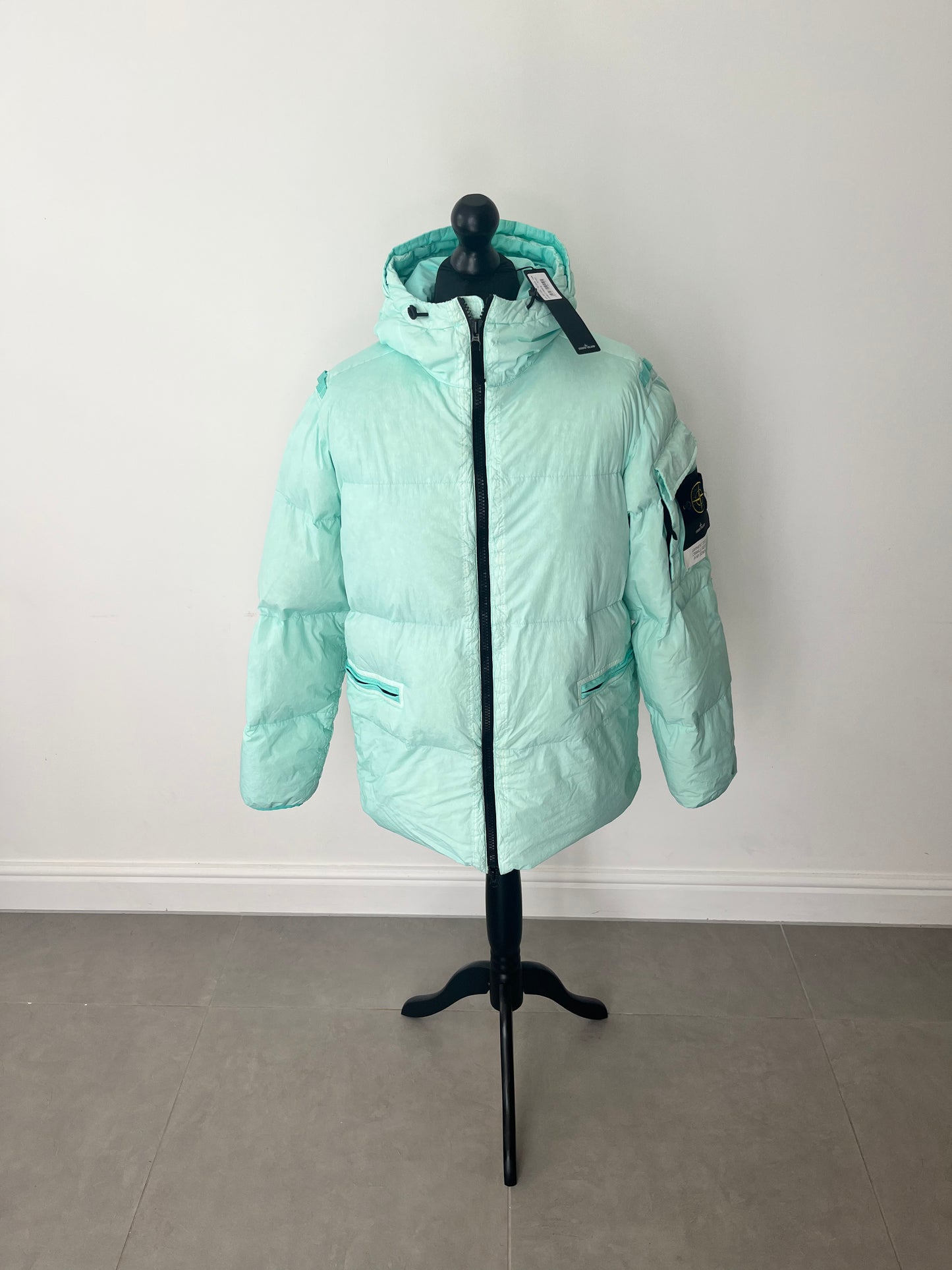 Stone Island Garment Dyed Crinkle Reps R-NY Down (Aqua)