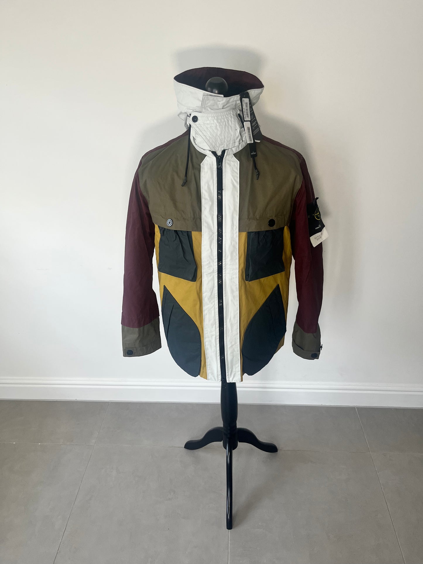 Stone Island Tela Placcata Bicolore Field Jacket (Multicoloured)