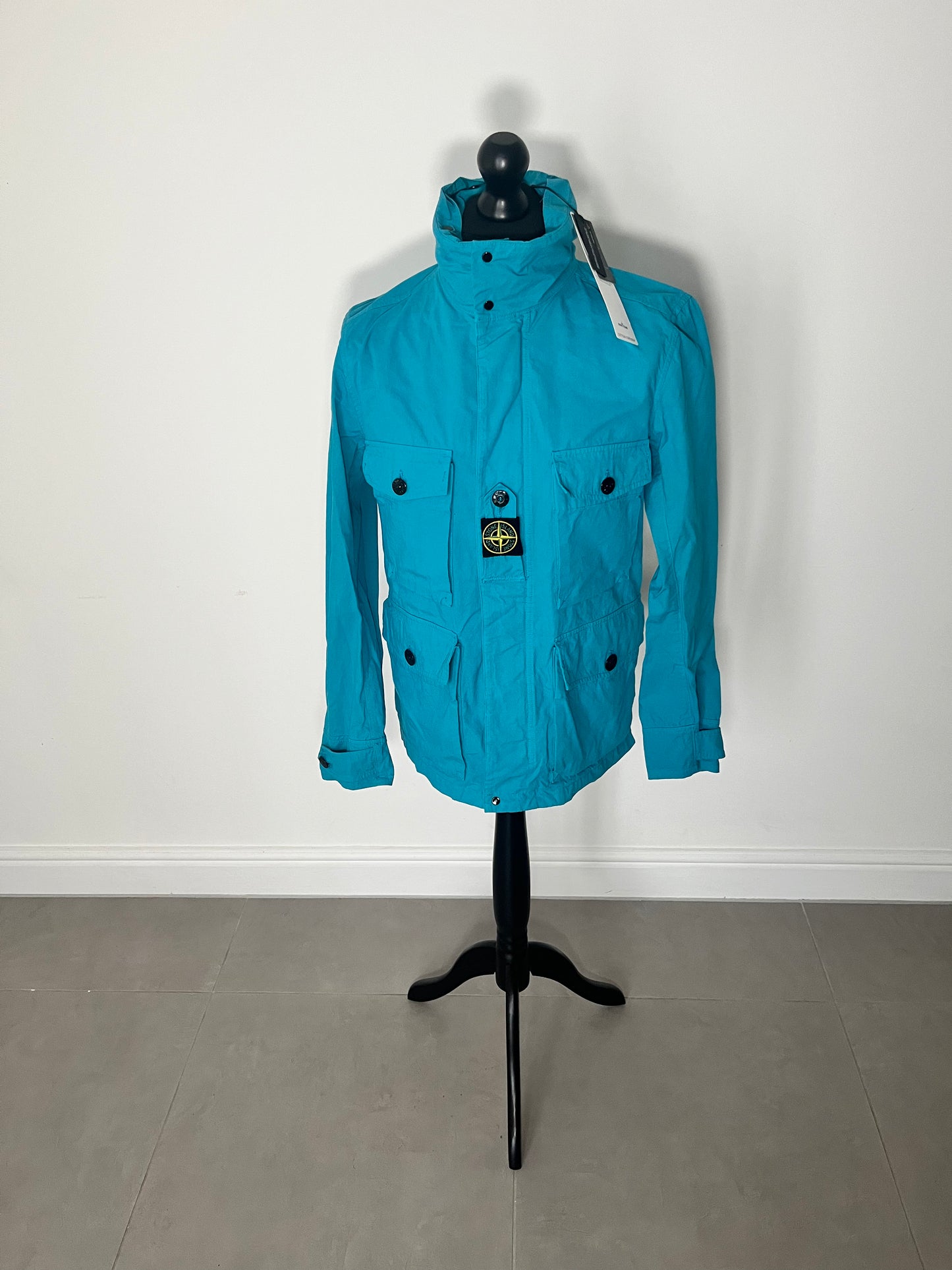 Stone island turquoise jacket discount