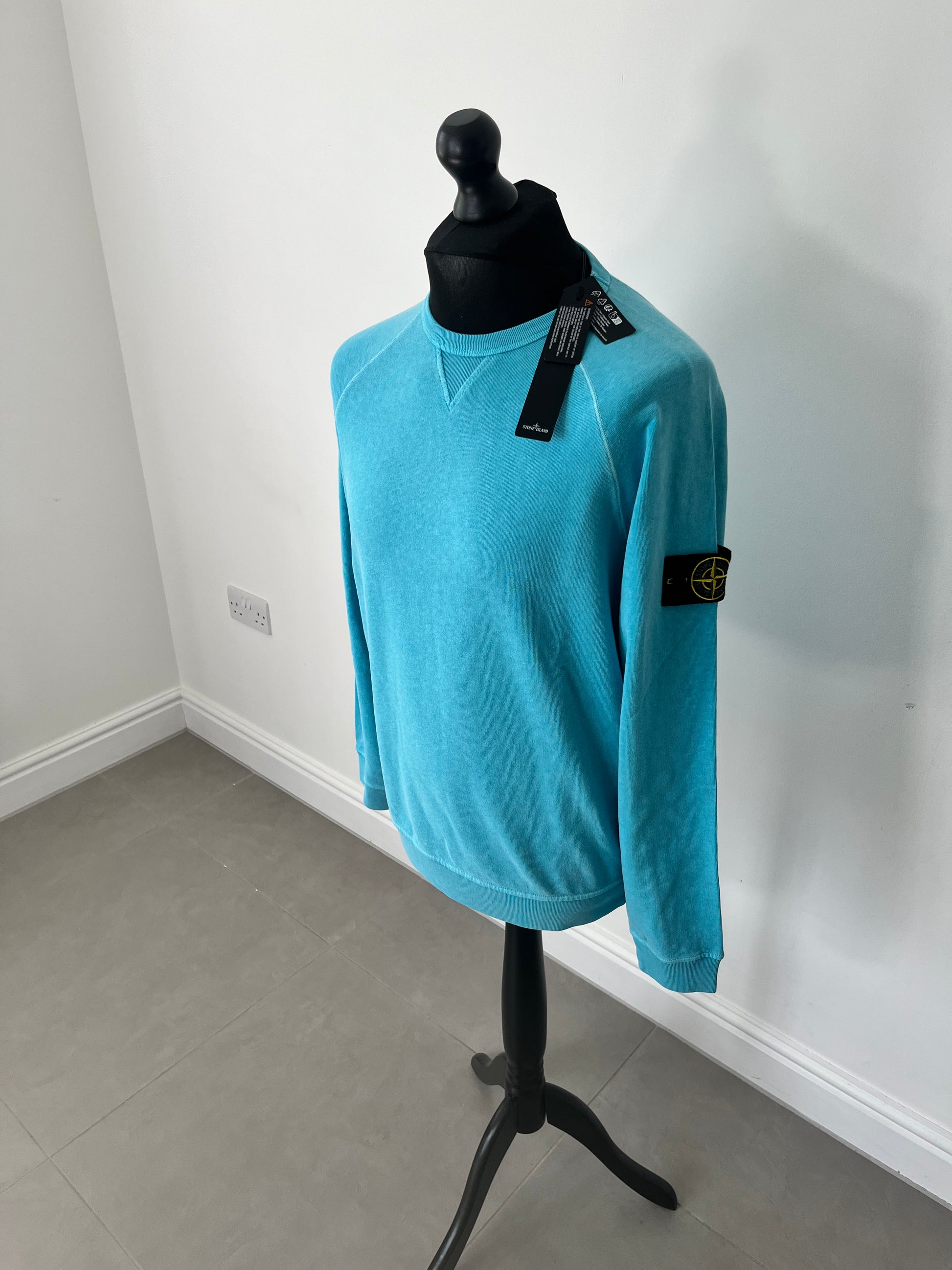 Stone island turquoise sweatshirt outlet