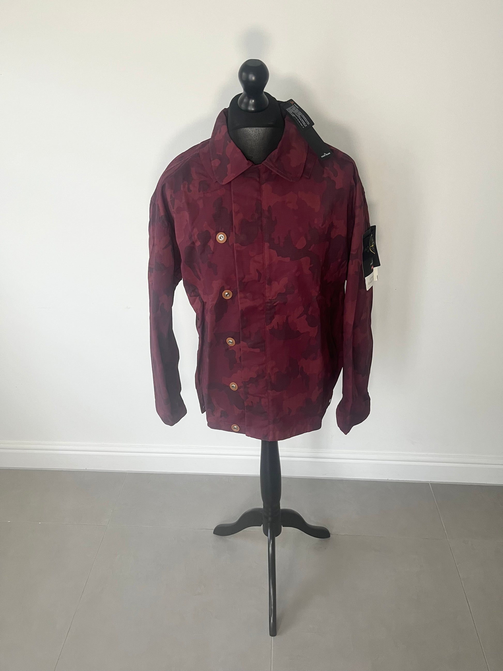 Stone island raso gommato 2025 camo jacket
