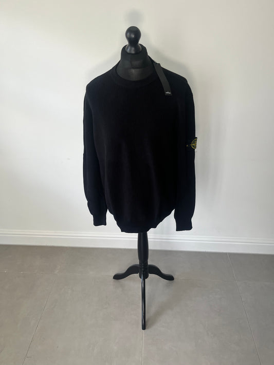 Stone Island Thick Knit Sweater (Black)