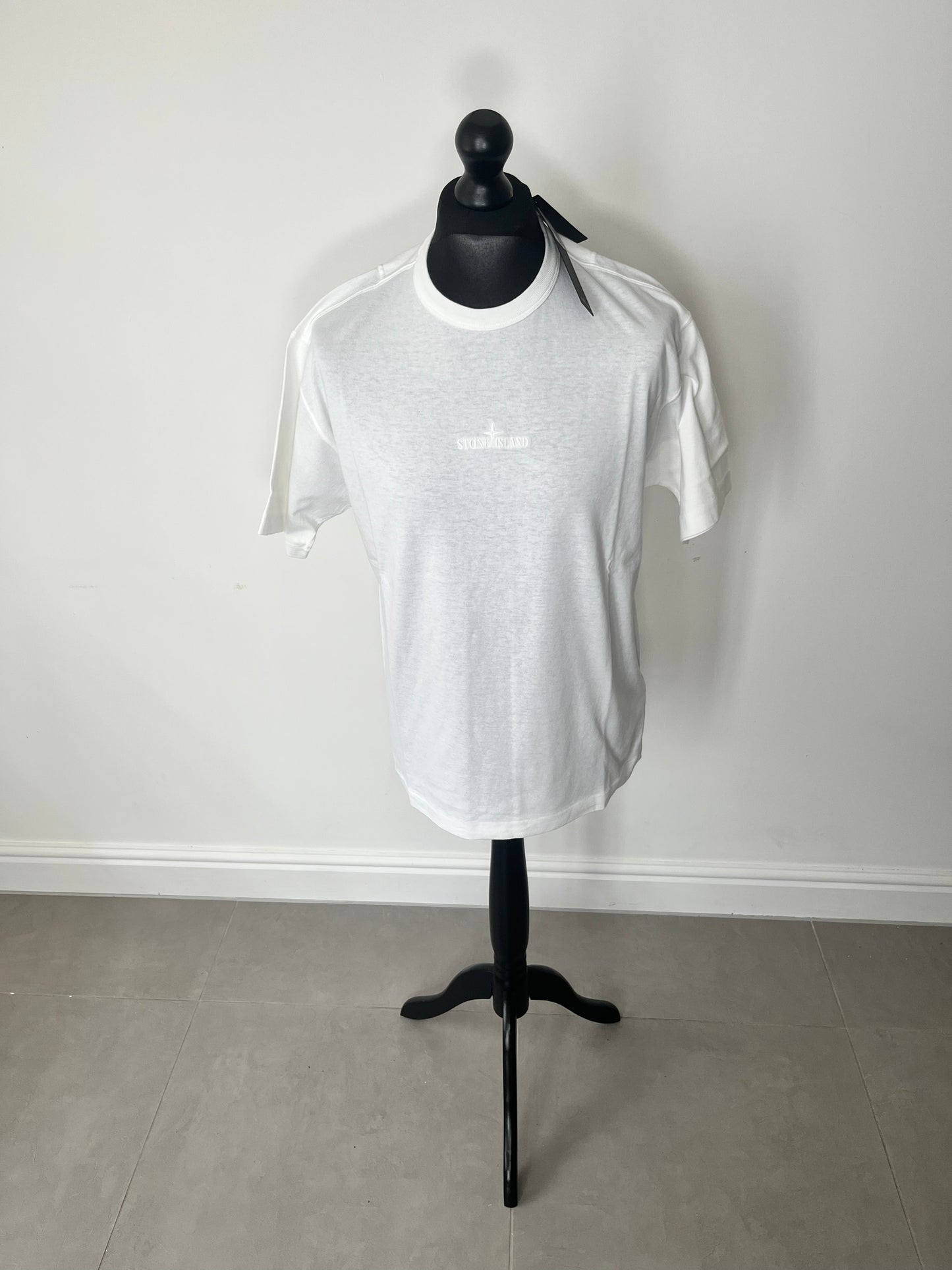 Stone Island Stitch Logo T-Shirt (White)