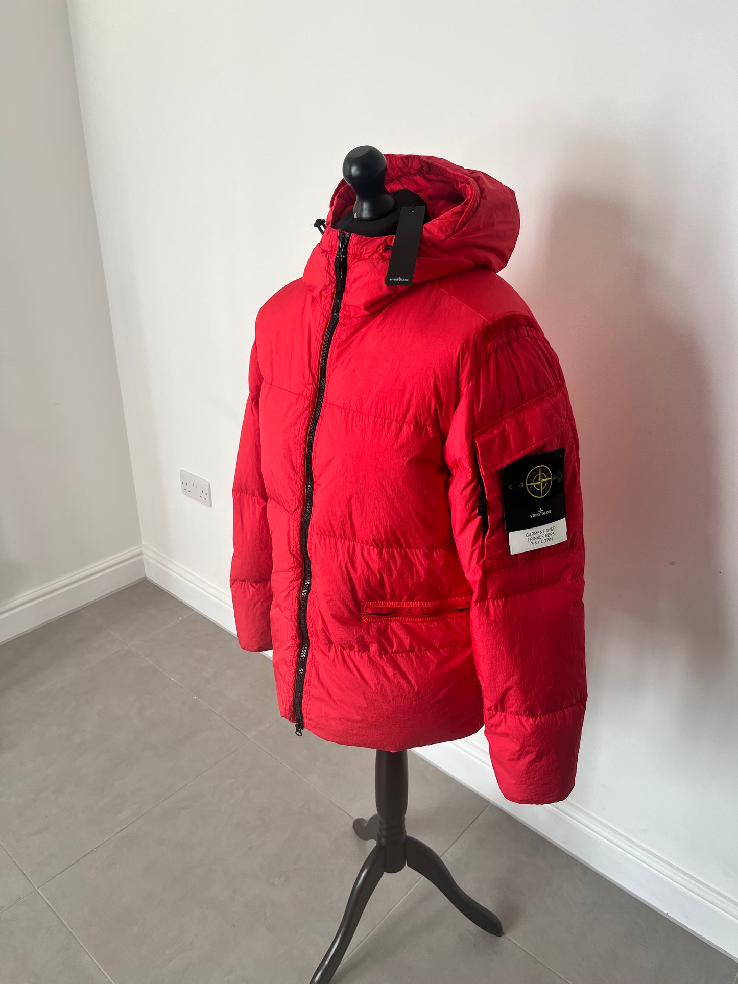Stone Island Garment Dyed Crinkle Reps R-NY Down (Red)